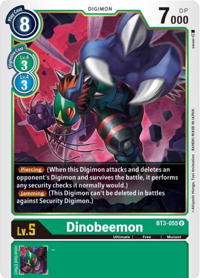 Dinobeemon BT3-055 R Release Special Booster 1.5 Digimon card