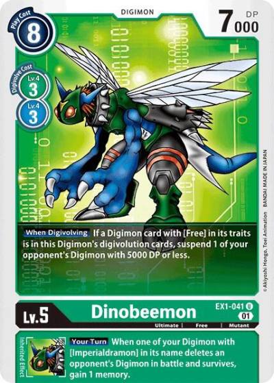 Dinobeemon EX1-041 U Classic Collection Digimon card