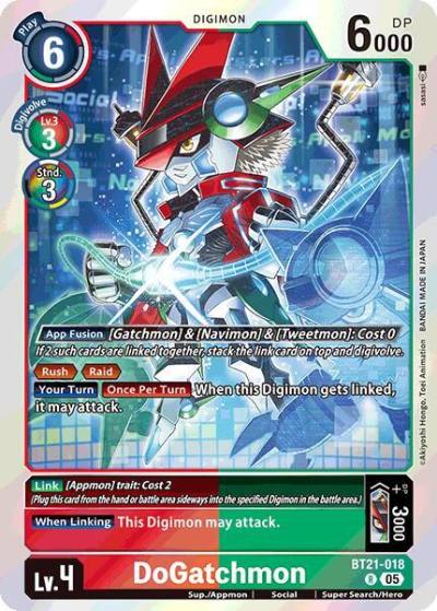 DoGatchmon BT21-018 R World Convergence Digimon card