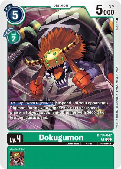 Dokugumon BT14-047 C Blast Ace Digimon card