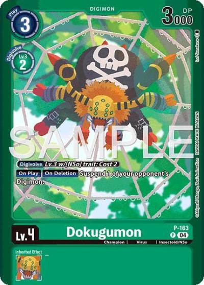 Dokugumon P-163 P Limited Card Pack -Billion Bullet- Digimon card