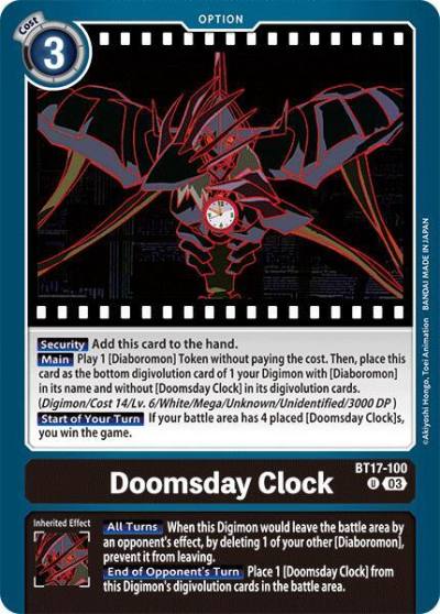 Doomsday Clock BT17-100 U Secret Crisis Digimon card