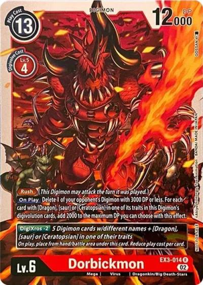 Dorbickmon EX3-014 R Revision Pack Cards Digimon card