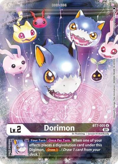 Dorimon Alternate Art BT7-005 U Dimensional Phase Digimon card