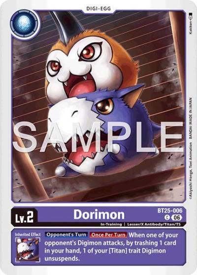 Dorimon BT25-006 Dual Revolution Digimon card