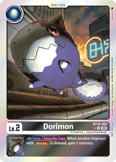Dorimon Box Promotion Pack Beginning Observer BT16-005 U Beginning Observer Digimon card