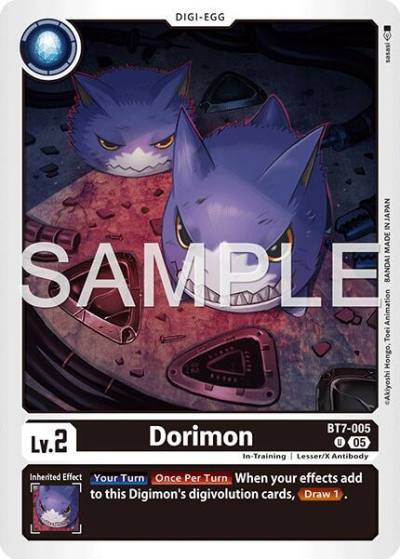 Dorimon Reprint BT7-005 U Advanced Booster Digimon Generation Digimon card