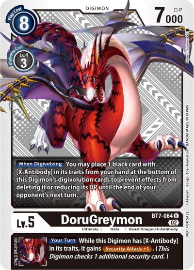DoruGreymon Winner Pack Xros Encounter BT7-064 U Next Adventure Digimon card