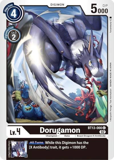 Dorugamon BT13-066 C Versus Royal Knights Digimon card