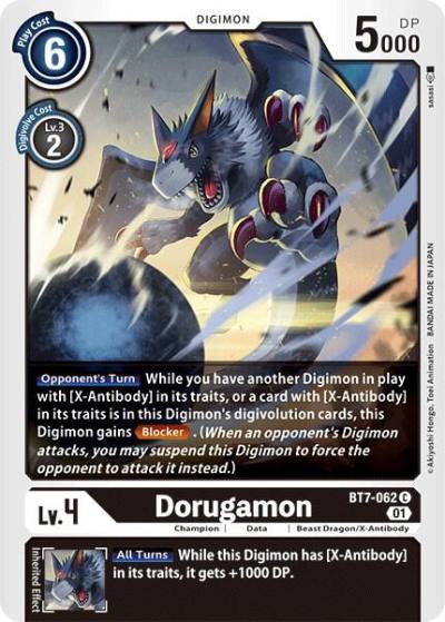 Dorugamon BT7-062 C Next Adventure Digimon card