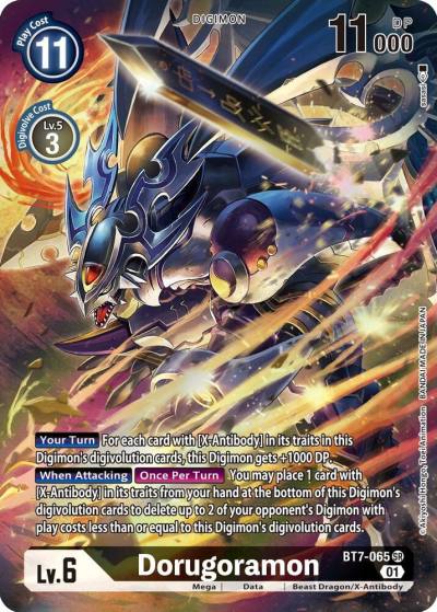 Dorugoramon Alternate Art BT7-065 SR Next Adventure Digimon card