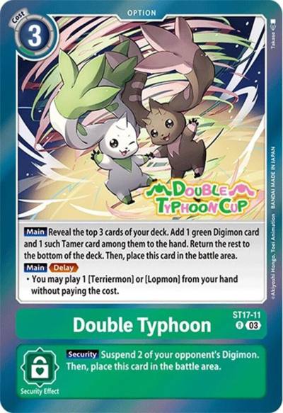 Double Typhoon ST17-11 R Starter Deck 17: Double Typhoon Advanced Deck Set Pre-Release Cards Digimon card