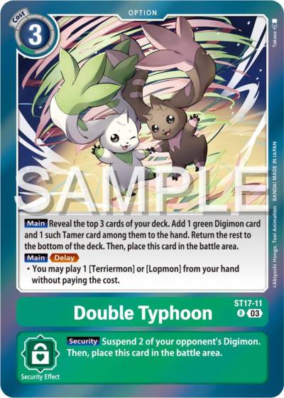 Double Typhoon ST17-11 R Starter Deck 17: Double Typhoon Advanced Deck Set Digimon card