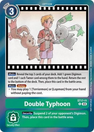 Double Typhoon Secret Crisis Movie Memorial Pack ST17-11 R Secret Crisis Digimon card