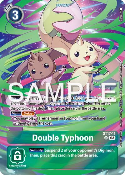 Double Typhoon Spring Break Event 2024 ST17-11 R Starter Deck 17: Double Typhoon Advanced Deck Set Digimon card