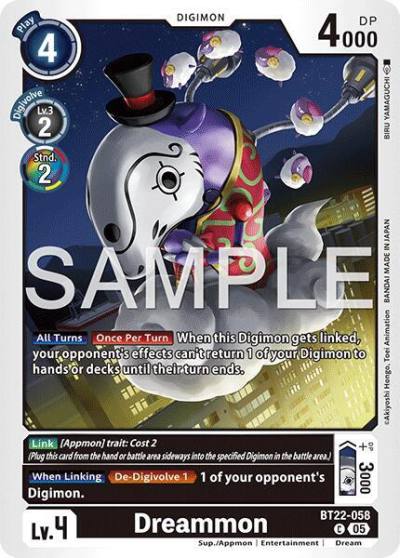Dreammon BT22-058 C Cyber Eden Digimon card