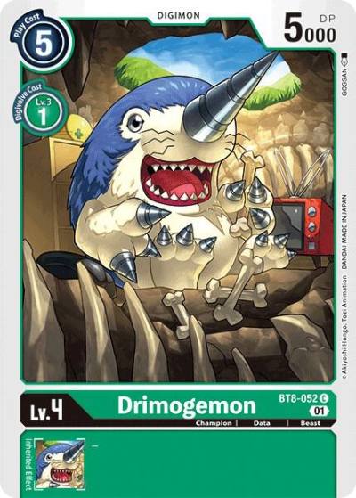 Drimogemon BT8-052 C New Awakening Digimon card