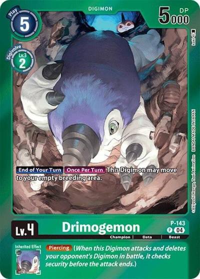 Drimogemon Reprint P-143 P Special Limited Set Digimon card