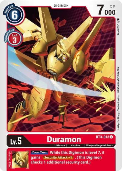 Duramon BT3-013 C Release Special Booster 1.5 Digimon card