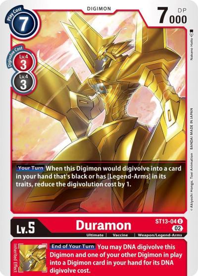 Duramon ST13-04 U Starter Deck 13: Ragnaloardmon Digimon card