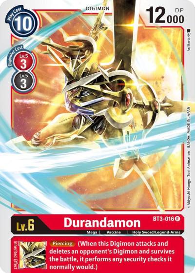 Durandamon BT3-016 R Release Special Booster 1.5 Digimon card