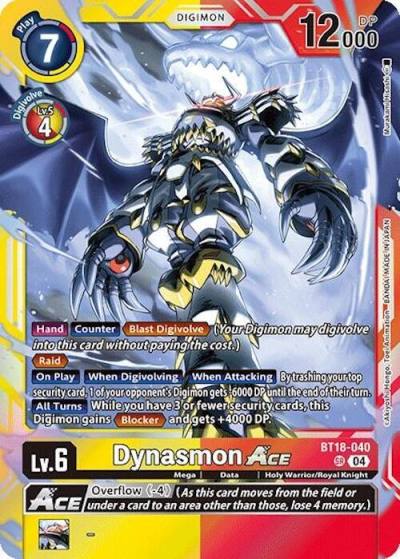 Dynasmon ACE BT18-040 SR Release Special Booster 2.0 Digimon card