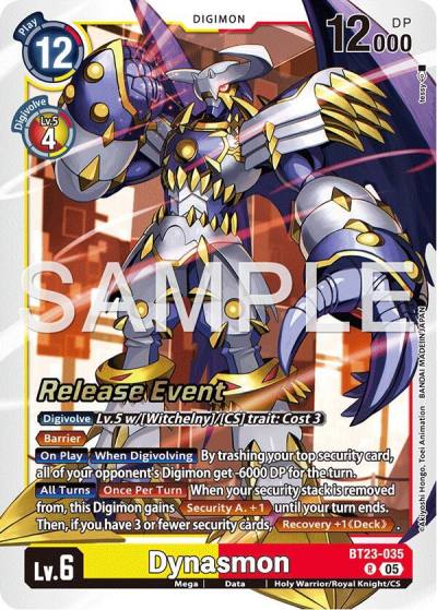 Dynasmon BT23-035 R Hackers' Slumber Release Event Cards Digimon card