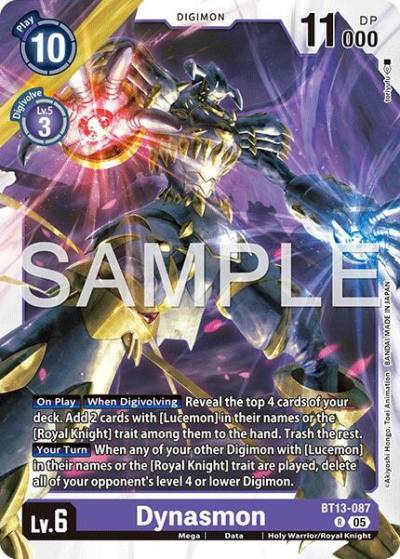 Dynasmon Reprint BT13-087 R Advanced Booster Digimon Generation Digimon card