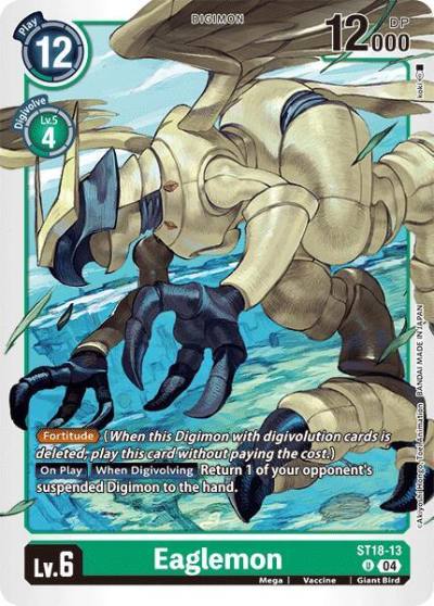 Eaglemon ST18-13 U Starter Deck 18: Guardian Vortex Digimon card
