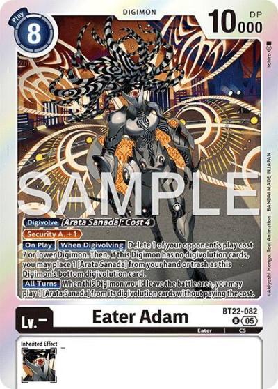 Eater Adam BT22-082 R Cyber Eden Digimon card