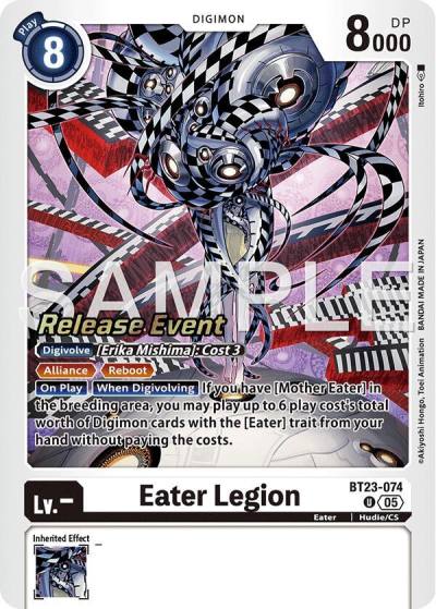 Eater Legion BT23-074 U Hackers' Slumber Release Event Cards Digimon card