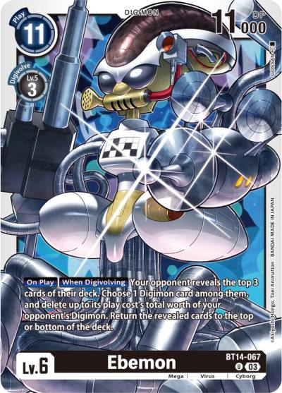 Ebemon BT14-067 U Blast Ace Digimon card
