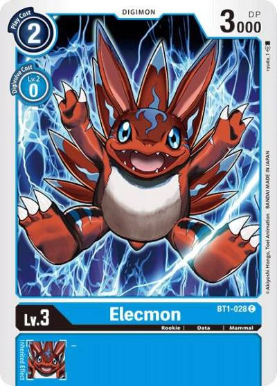 Elecmon BT1-028 C Release Special Booster 1.0 Digimon card