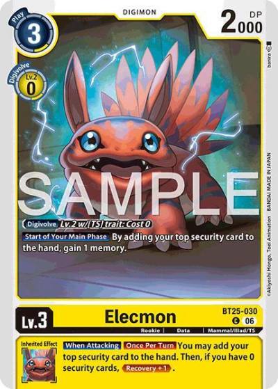 Elecmon BT25-030 C Dual Revolution Digimon card