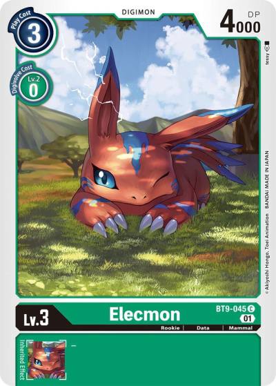 Elecmon BT9-045 C X Record Digimon card