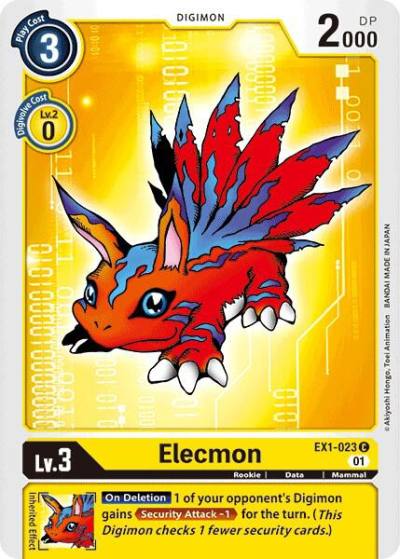 Elecmon EX1-023 C Classic Collection Digimon card