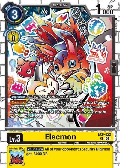 Elecmon EX9-022 C Versus Monsters Digimon card