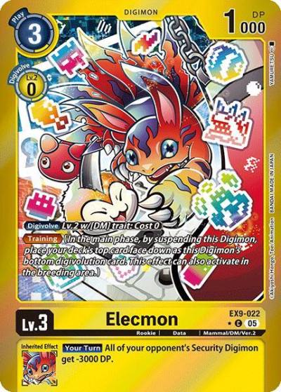 Elecmon Limited Foil EX9-022 C Versus Monsters Digimon card