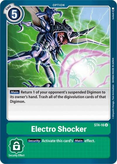Electro Shocker ST4-16 U Starter Deck 04: Giga Green Digimon card
