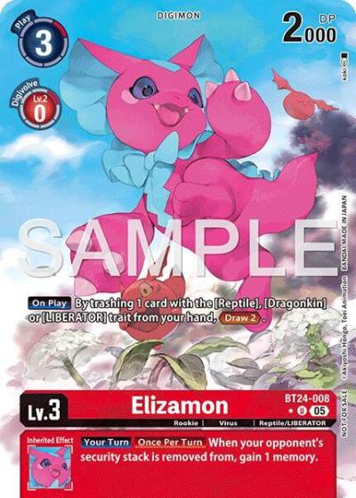 Elizamon Box Topper BT24-008 U Time Stranger Digimon card