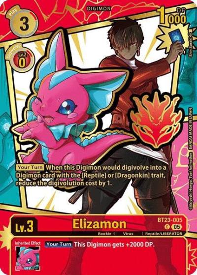 Elizamon Rare Pull BT23-005 C Dawn of Liberator Digimon card