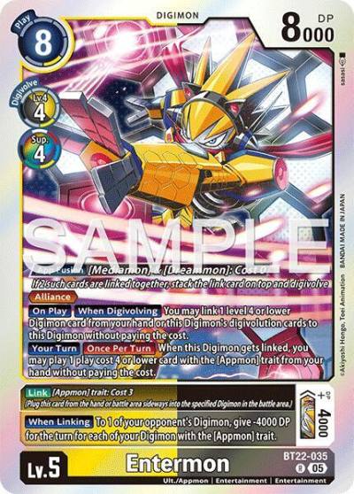 Entermon BT22-035 R Cyber Eden Digimon card