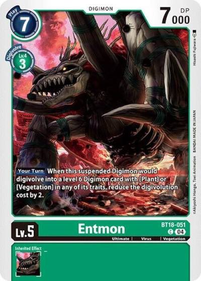 Entmon BT18-051 C Release Special Booster 2.0 Digimon card