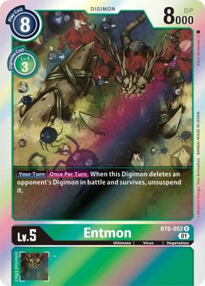 Entmon BT6-052 R Double Diamond Digimon card