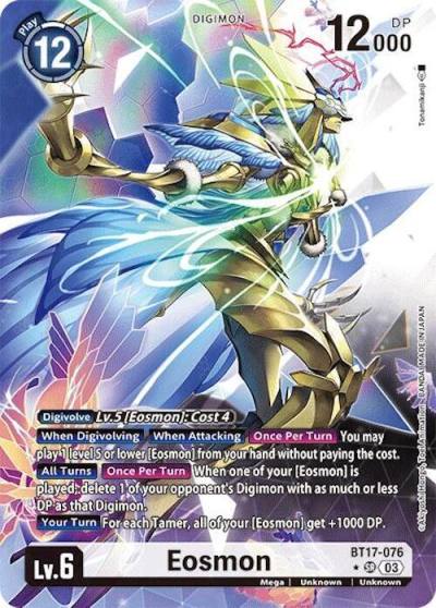 Eosmon Alternate Art BT17-076 SR Secret Crisis Digimon card