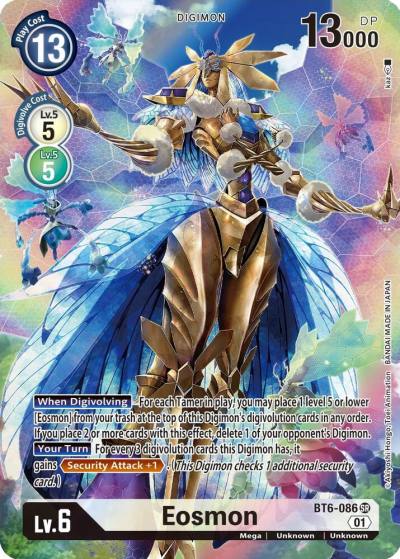 Eosmon Alternate Art BT6-086 SR Double Diamond Digimon card