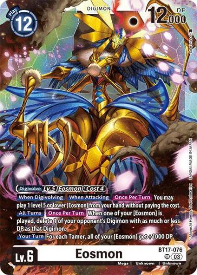 Eosmon BT17-076 SR Secret Crisis Digimon card