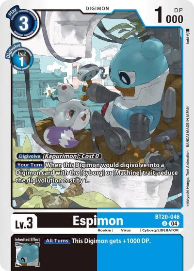 Espimon BT20-046 U Release Special Booster 2.5 Digimon card