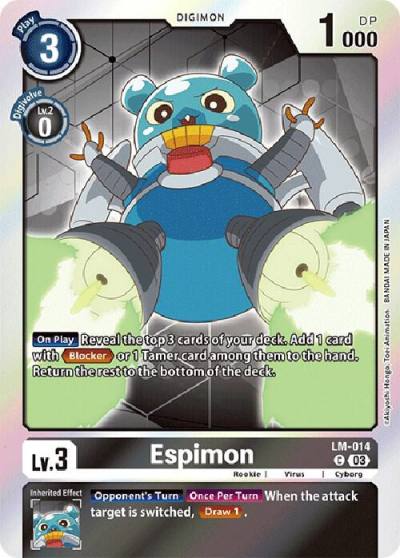 Espimon English Exclusive LM-014 C Exceed Apocalypse Digimon card