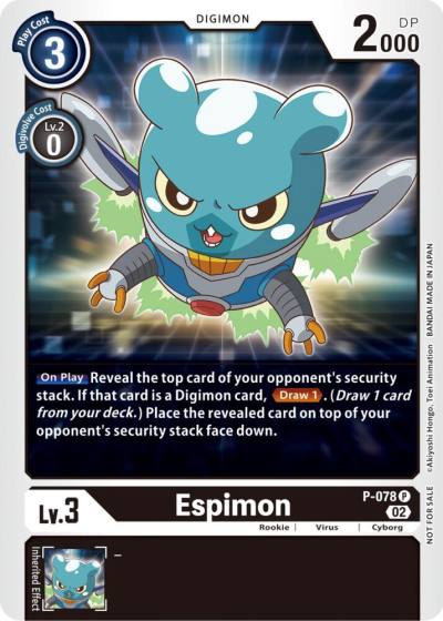 Espimon Versus Royal Knight Booster Pre Release P-078 Digimon Promotion Cards Digimon card